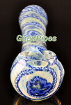 Fumed Glass Pipe with swirl