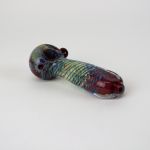 Spiral Dichro With Coral Mouth Pipe