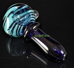 Blue Glass Hand Pipe