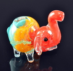 Rasta Elephant Glass Pipe