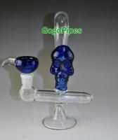 Skull Inline Glass Bubbler